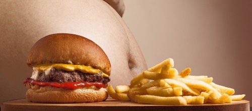 Fettleber Übergewicht Essen Fast Food