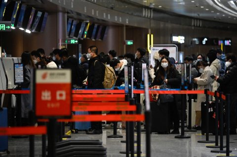 Chinesisches Neujahrsfest Flughafen