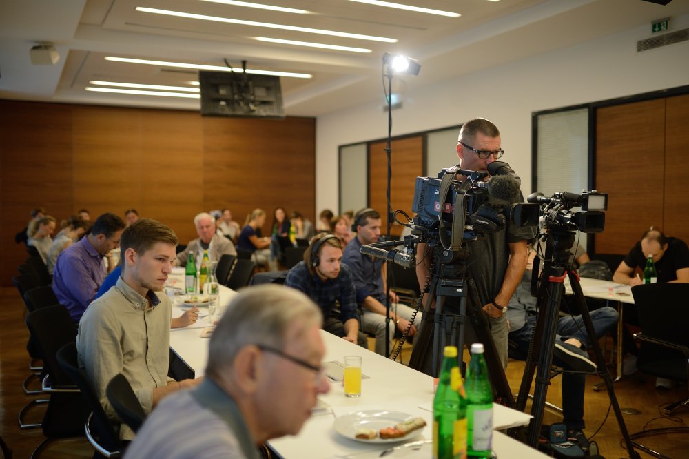 Journalisten Pressekonferenz