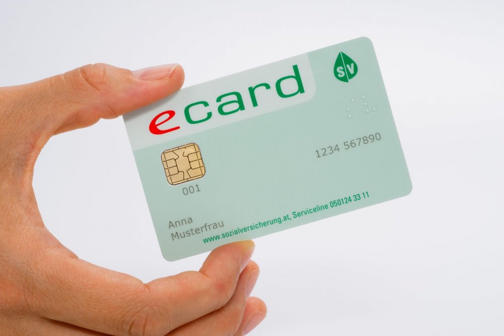 E-Card ohne Foto mit Hand