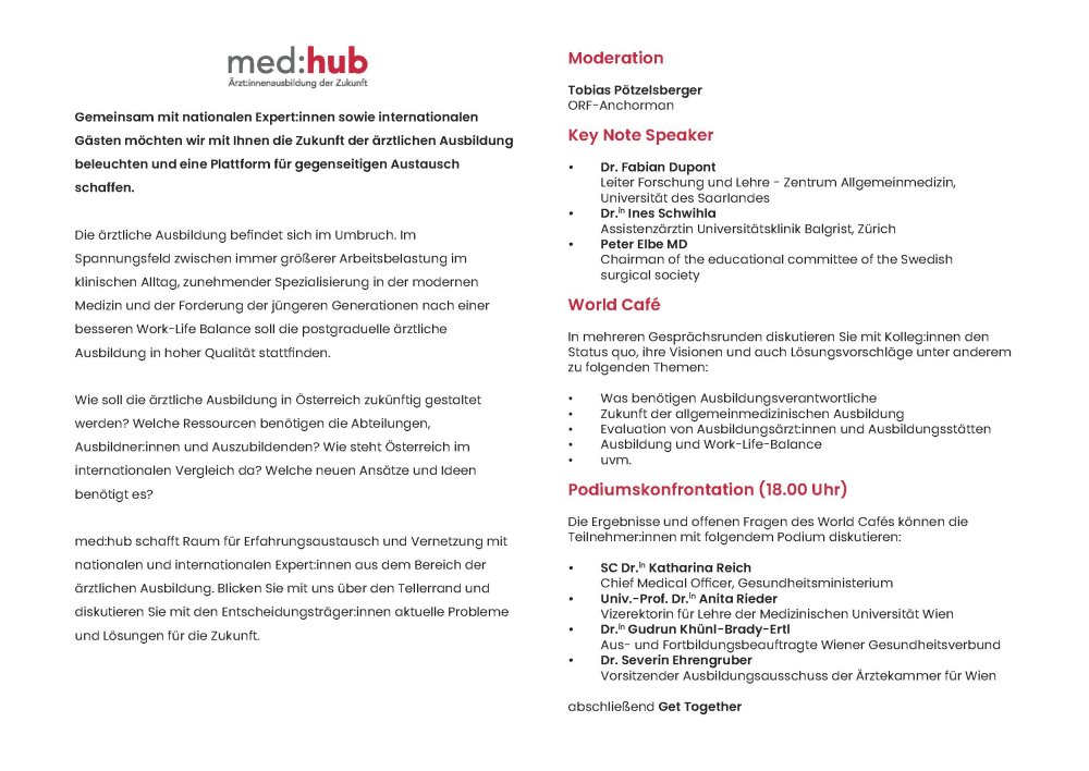 Programm med:hub